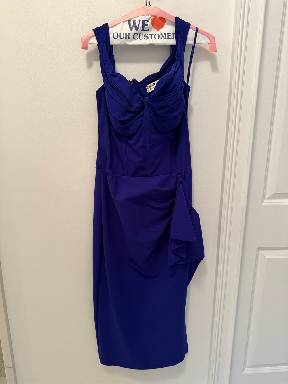 Chiara Boni Electric Blue Cocktail Dress